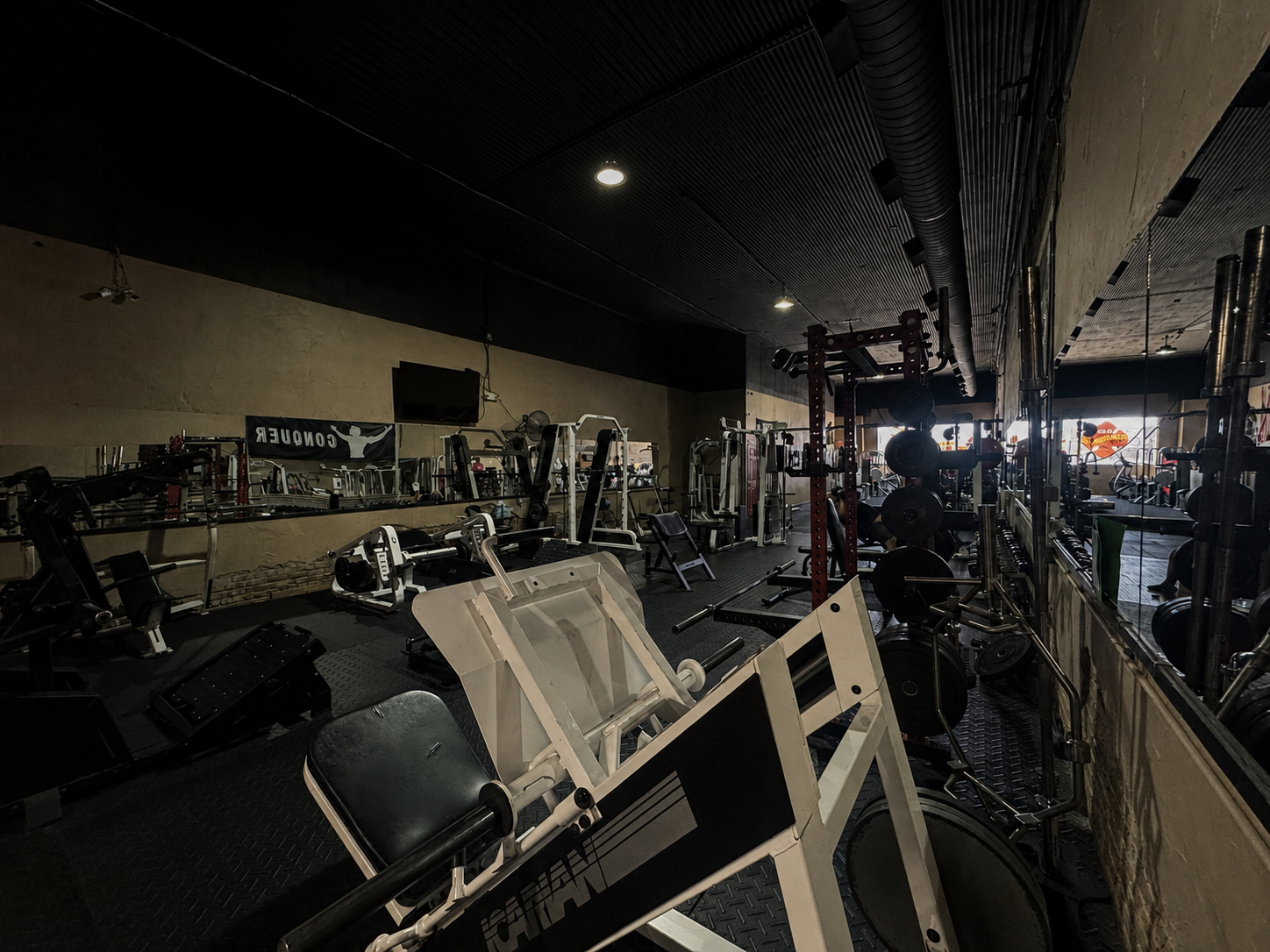 Wide view of the gym floor