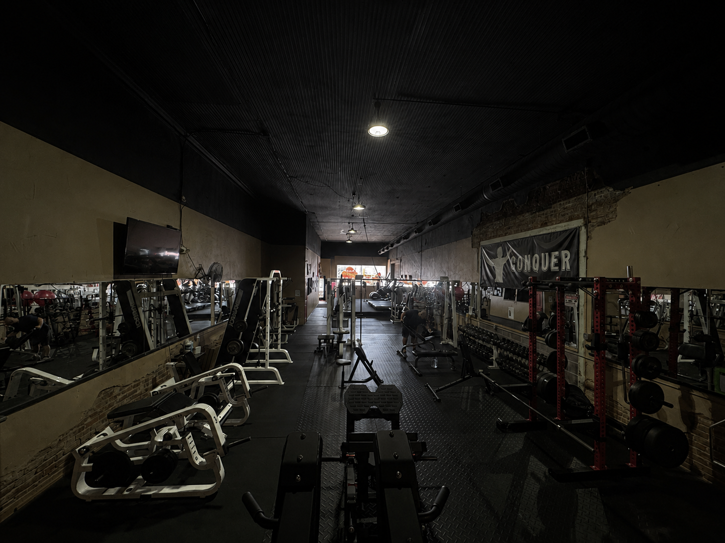 Wide view of the gym floor