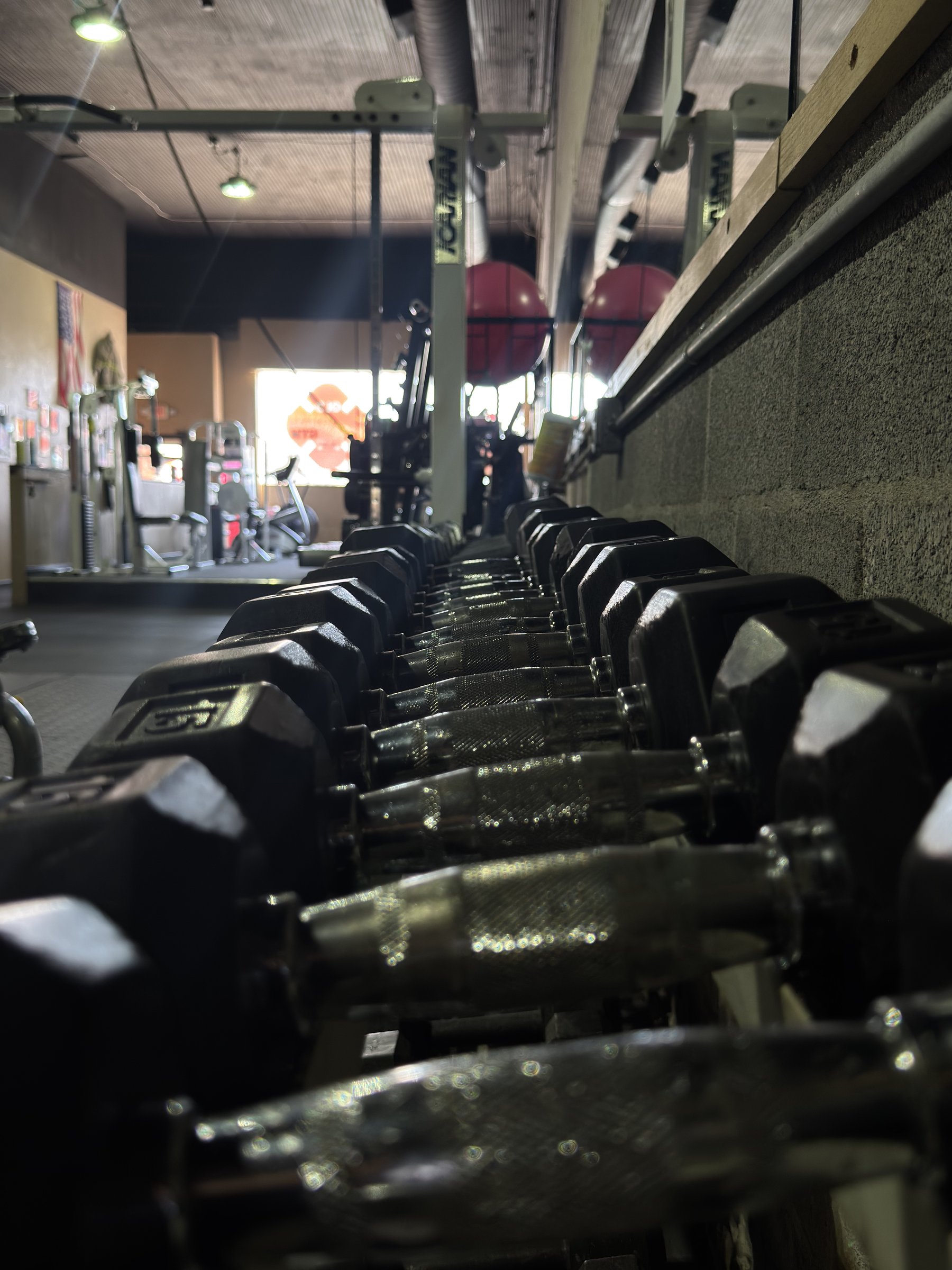 Dumbbell rack detail