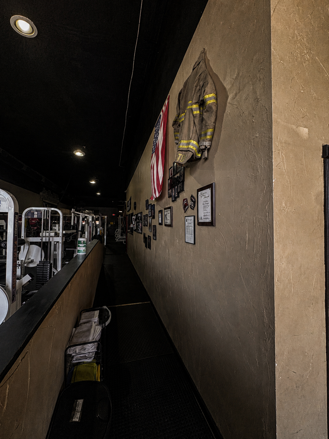 Main hallway inside Old Firehouse Gym